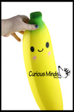 JUMBO Banana Squishy Slow Rise Foam Fruit -  Scented Sensory, Stress, Fidget Toy