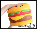 LAST CHANCE - LIMITED STOCK - JUMBO Burger Squishy Slow Rise Foam Junk Fast Food Toy -  Scented Sensory, Stress, Fidget Toy