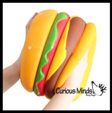 LAST CHANCE - LIMITED STOCK - JUMBO Burger Squishy Slow Rise Foam Junk Fast Food Toy -  Scented Sensory, Stress, Fidget Toy
