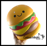 LAST CHANCE - LIMITED STOCK - JUMBO Burger Squishy Slow Rise Foam Junk Fast Food Toy -  Scented Sensory, Stress, Fidget Toy