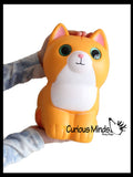 JUMBO Cat Squishy Slow Rise Foam Pet Animal Toy -  Scented Sensory, Stress, Fidget Toy