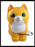 JUMBO Cat Squishy Slow Rise Foam Pet Animal Toy -  Scented Sensory, Stress, Fidget Toy