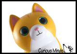 JUMBO Cat Squishy Slow Rise Foam Pet Animal Toy -  Scented Sensory, Stress, Fidget Toy