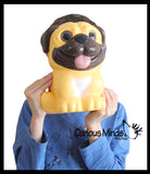JUMBO Pug Dog Squishy Slow Rise Foam Pet Animal Toy -  Scented Sensory, Stress, Fidget Toy