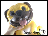 JUMBO Pug Dog Squishy Slow Rise Foam Pet Animal Toy -  Scented Sensory, Stress, Fidget Toy