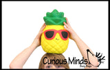 JUMBO Pineapple Squishy Slow Rise Foam Fruit -  Scented Sensory, Stress, Fidget Toy