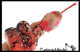 Jumbo 64" Plush Snake with Mermaid 2 Color Reversible Sequin Scales -  Stuffed Sensory Fidget Toy