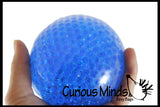 Jumbo 4" Water Bead Filled Squeeze Stress Ball  -  Sensory, Stress, Fidget Toy