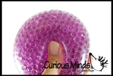 Jumbo 4" Water Bead Filled Squeeze Stress Ball  -  Sensory, Stress, Fidget Toy