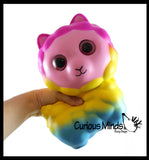 Slow Rise Squishy - JUMBO - Alpaca Squish Foam With Sparkle Eyes Animal Toy