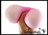 BULK - WHOLESALE - SALE - Jumbo 4" Glow in the Dark Doh Filled Stress Ball - Glob Balls - Squishy Gooey Shape-able Squish Sensory Squeeze Balls