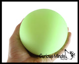 BULK - WHOLESALE - SALE - Jumbo 4" Glow in the Dark Doh Filled Stress Ball - Glob Balls - Squishy Gooey Shape-able Squish Sensory Squeeze Balls