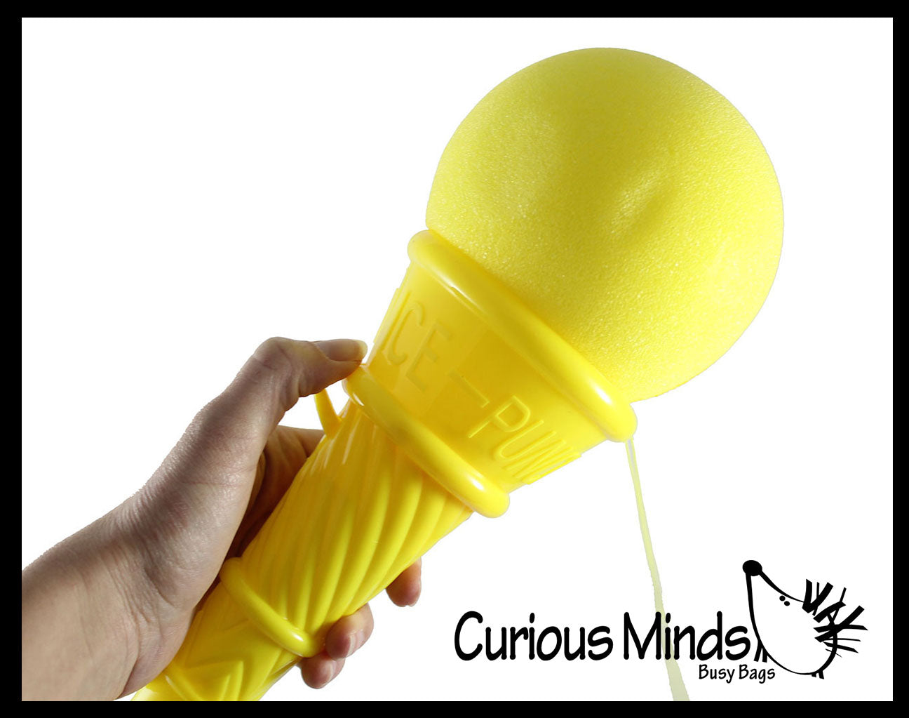 Jumbo Ice Cream Cone Shooter Popper Toy - Foam Ball Shoots From Cone - Launcher Novelty Toy