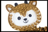 LAST CHANCE - LIMITED STOCK - SALE  - Jumbo Cute Holiday Reindeer Alpaca Festive Bubble Popper Fidget Toy - Fun Party Favor Toy - Christmas Winter