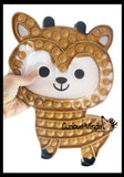 LAST CHANCE - LIMITED STOCK - SALE  - Jumbo Cute Holiday Reindeer Alpaca Festive Bubble Popper Fidget Toy - Fun Party Favor Toy - Christmas Winter