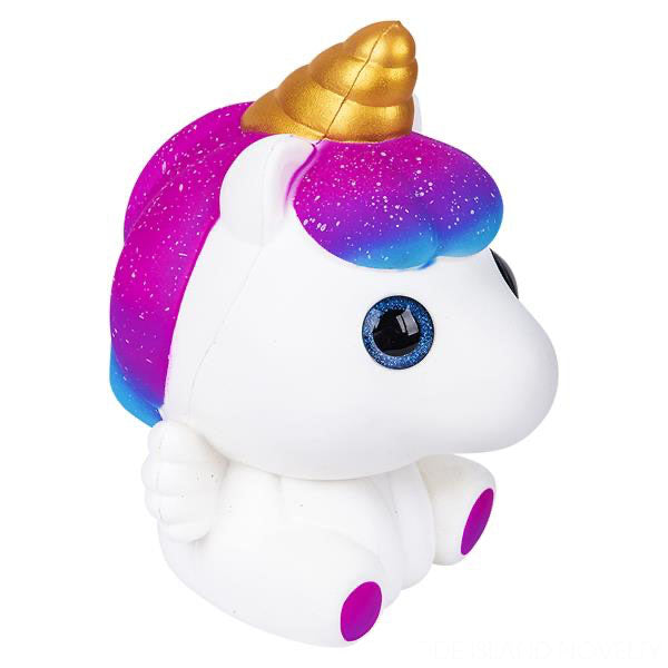 JUMBO Pegasus Unicorn Squishy Foam Pet With Sparkle Eyes Ani | Curious Minds Bags