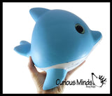 LAST CHANCE - LIMITED STOCK  - SALE - JUMBO DOLPHIN Squishy Slow Rise Foam Pet Animal Toy -  Scented Sensory, Stress, Fidget Toy