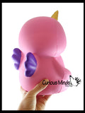 JUMBO Sloth with Wings and Horn Squishy Slow Rise Foam Pet Animal Toy -  Scented Sensory, Stress, Fidget Toy Cute