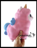 Slow Rise Squishy - JUMBO - Alpaca Squish Foam With Sparkle Eyes Animal Toy
