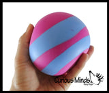 BULK - WHOLESALE - SALE - Jumbo 4" Striped Doh Filled Stress Ball - Glob Balls - Squishy Gooey Shape-able Squish Sensory Squeeze Balls