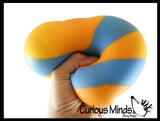 BULK - WHOLESALE - SALE - Jumbo 4" Striped Doh Filled Stress Ball - Glob Balls - Squishy Gooey Shape-able Squish Sensory Squeeze Balls