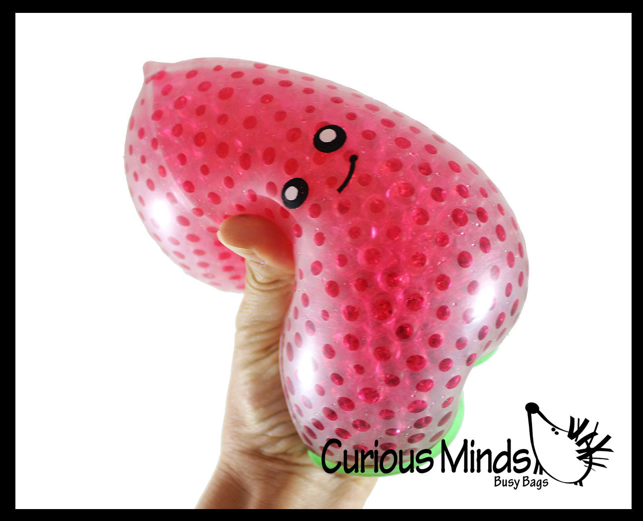 Jumbo Fruit Water Bead Filled Squeeze Stress Balls  -  Sensory, Stress, Fidget Toy - Pineapple, Strawberry, Avocado, Watermelon