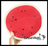 JUMBO Watermelon Squishy Slow Rise Foam Food Fruit -  Scented Sensory, Stress, Fidget Toy