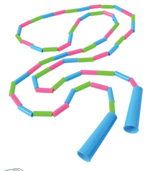 Plastic Jointed Bead Jump Rope Classic Outside Active Toy Tweens a