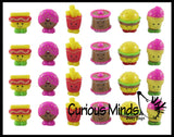 LAST CHANCE - LIMITED STOCK  - Cute Junk Mini Fast Food Figurines Replicas - Math Counters, Sorting or Alphabet Objects, Playset Toy