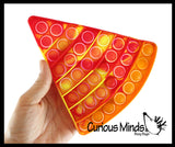 Junk Food Theme Bubble Pop Fidget Toy Fast Food Silicone Push Poke Bubble Wrap Fidget Toy - Press Bubbles to Pop - Bubble Popper Sensory Stress Toy