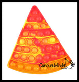 Junk Food Theme Bubble Pop Fidget Toy Fast Food Silicone Push Poke Bubble Wrap Fidget Toy - Press Bubbles to Pop - Bubble Popper Sensory Stress Toy