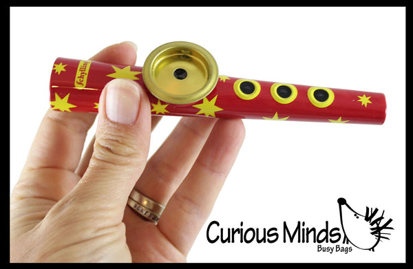 Metal Kazoo with Tune Holes for Notes - Instrument for Kids Musical To