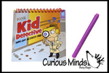 LAST CHANCE - LIMITED STOCK - CLEARANCE SALE -  Kid Detective Activity Pad - Travel Activity - Busy Bag Games