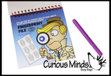 LAST CHANCE - LIMITED STOCK - CLEARANCE SALE -  Kid Detective Activity Pad - Travel Activity - Busy Bag Games