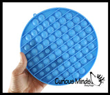 Large 8" Bubble Pop Game - Silicone Push Poke Bubble Wrap Fidget Toy - Bubble Popper Sensory Stress Toy