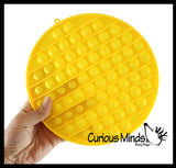 Large 8" Bubble Pop Game - Silicone Push Poke Bubble Wrap Fidget Toy - Bubble Popper Sensory Stress Toy