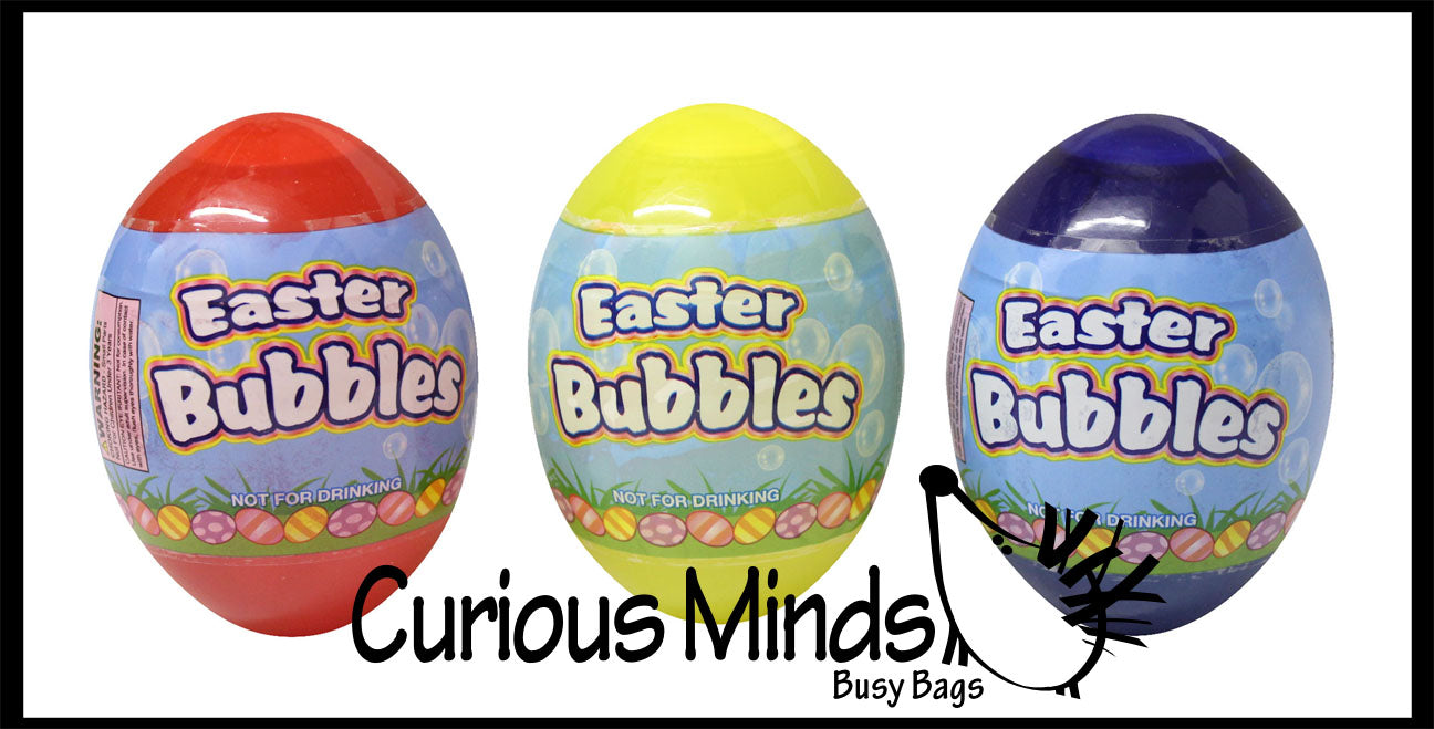 LAST CHANCE - LIMITED STOCK - Large Easter Egg Bubbles with wands - Cute for Easter Baskets
