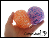 BULK - WHOLESALE -  SALE - Jumbo Confetti Bead Mold-able Stress Ball - Squishy Gooey Shape-able Squish Sensory Squeeze Balls