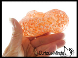 BULK - WHOLESALE -  SALE - Jumbo Confetti Bead Mold-able Stress Ball - Squishy Gooey Shape-able Squish Sensory Squeeze Balls