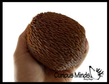 Cute Hedgehog Soft Fluff Doh - Filled Squeeze Stress Balls  -  Sensory, Stress, Fidget Toy Super Soft