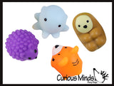 Jumbo Cute Animal Mochi Squishy Animals - Kawaii -  Cute Individually Wrapped Toys - Sensory, Stress, Fidget Party Favor Toy