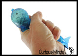 Mini Dolphin Water Bead Filled Squeeze Stress Ball  -  Sensory, Stress, Fidget Toy