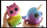 Slow Rise Squishy - Large Animal Slow Rise Squishies Slow Rise Foam - Scented Sensory, Stress, Fidget Toy - Unicorn, Narwhal, Cat, Dog, Alpaca, Panda, Dolphin, Sloth