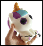 Slow Rise Squishy - Large Animal Slow Rise Squishies Slow Rise Foam - Scented Sensory, Stress, Fidget Toy - Unicorn, Narwhal, Cat, Dog, Alpaca, Panda, Dolphin, Sloth