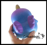 MULTIPLE STYLES - Large Mystical Animal with Horn and Wings Slow Rise Squishies Slow Rise Foam - Scented Sensory, Stress, Fidget Toy - Penguin, Unicorn, Corgi Dog, Sloth, Koala, Panda