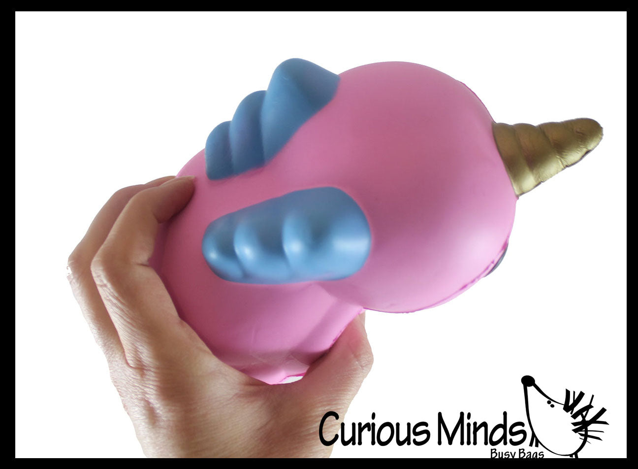 MULTIPLE STYLES - Large Mystical Animal with Horn and Wings Slow Rise Squishies Slow Rise Foam - Scented Sensory, Stress, Fidget Toy - Penguin, Unicorn, Corgi Dog, Sloth, Koala, Panda