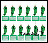 Christmas Ornaments for Tree - Several Styles of Legends of the.....Mouse, Tree, Candle, Holly, Penguin, Bell, Pineapple, White Elephant, Rooster, Pickle.  Christmas Holiday Decorations