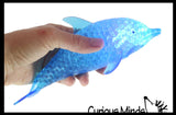 Jumbo Light Up Dolphin Water Bead Filled Squeeze Stress Ball  -  Sensory, Stress, Fidget Toy