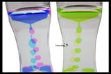 Liquid Dripping Timer - Calm Down Jar - Soothing and Calming Motion - Liquid Timer Sensory Office Toy - Visual Stimulation