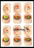 Love bug in Box Novelty Gift - Bugs Legs Wiggle So it Looks Alive - Wooden Hinged Box Nut Ladybug